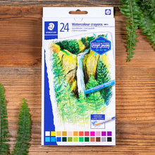 White Smoke Staedtler Watercolour Crayons, Assorted Colours, 24Pk Pastels & Charcoal