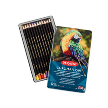White Smoke Derwent Chromaflow Pencils Tin 12 Pencils