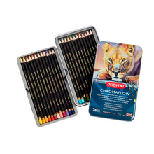 White Smoke Derwent Chromaflow Pencils Tin 24 Pencils
