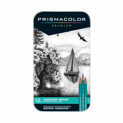 White Smoke Prismacolor Premier Graphite Pencils, Medium Grade collection, 12Pk Pencils
