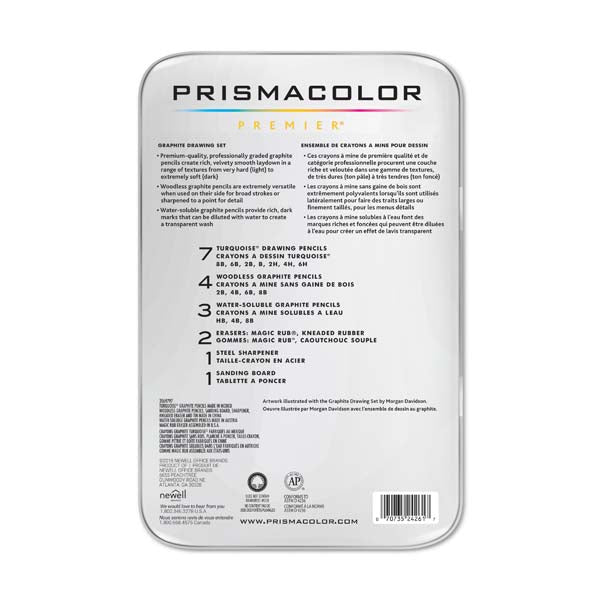 Lavender Prismacolor Premier Graphite Pencils, Drawing Set, 18Pcs Pencils