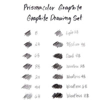 White Smoke Prismacolor Premier Graphite Pencils, Drawing Set, 18Pcs Pencils