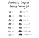 White Smoke Prismacolor Premier Graphite Pencils, Drawing Set, 18Pcs Pencils