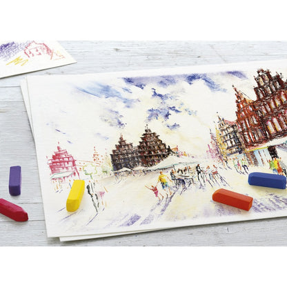 Lavender Faber-Castell Studio Soft Pastels, Assorted, 24Pk Pastels & Charcoal