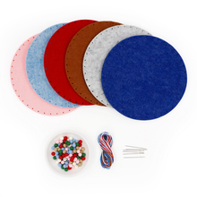 White Smoke Felt Kit Bowls  6Pc Kids Craft Basics
