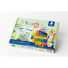 White Smoke Staedtler Dino Safari Colouring Set Kids Colouring Books