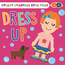 Violet Red Colour Chanding Bath Book & Stickers, Dress Up Bath Time Fun
