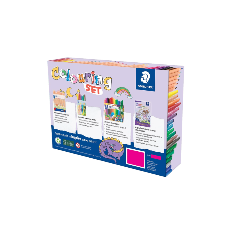 White Smoke Staedtler Magical Adventures Colouring Set Kids Colouring Books