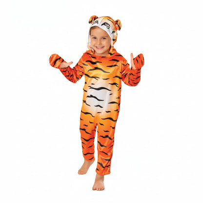 White Smoke Tiger Deluxe Hooded Costume Costumes