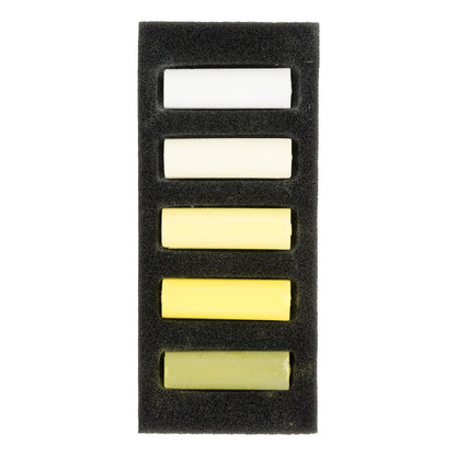 Dark Slate Gray Rembrandt Pastels,  Cool Yellows, 5 Piece Set Pastels & Charcoal