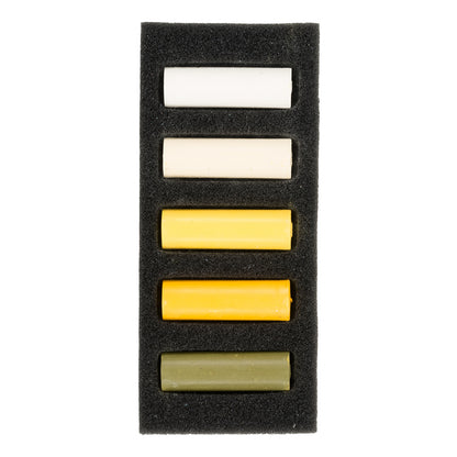 Dark Slate Gray Rembrandt Pastels,  Warm Yellows, 5 Piece Set Pastels & Charcoal