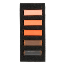 Black Rembrandt Pastels,  Rich Oranges, 5 Piece Set Pastels & Charcoal