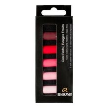 Black Rembrandt Pastels,  Cool Reds, 5 Piece Set Pastels & Charcoal