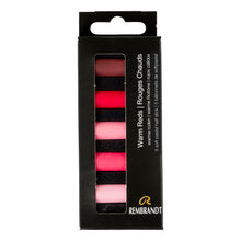 Black Rembrandt Pastels,  Warm Reds, 5 Piece Set Pastels & Charcoal