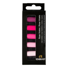 Black Rembrandt Pastels,  Rose Violets, 5 Piece Set Pastels & Charcoal