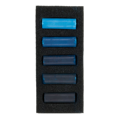 Black Rembrandt Pastels,  Warm Blues, 5 Piece Set Pastels & Charcoal