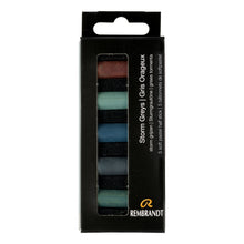 Black Rembrandt Pastels,  Storm Greys, 5 Piece Set Pastels & Charcoal