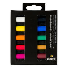 Black Rembrandt Pastels,  General Selection 10 piece set Pastels & Charcoal