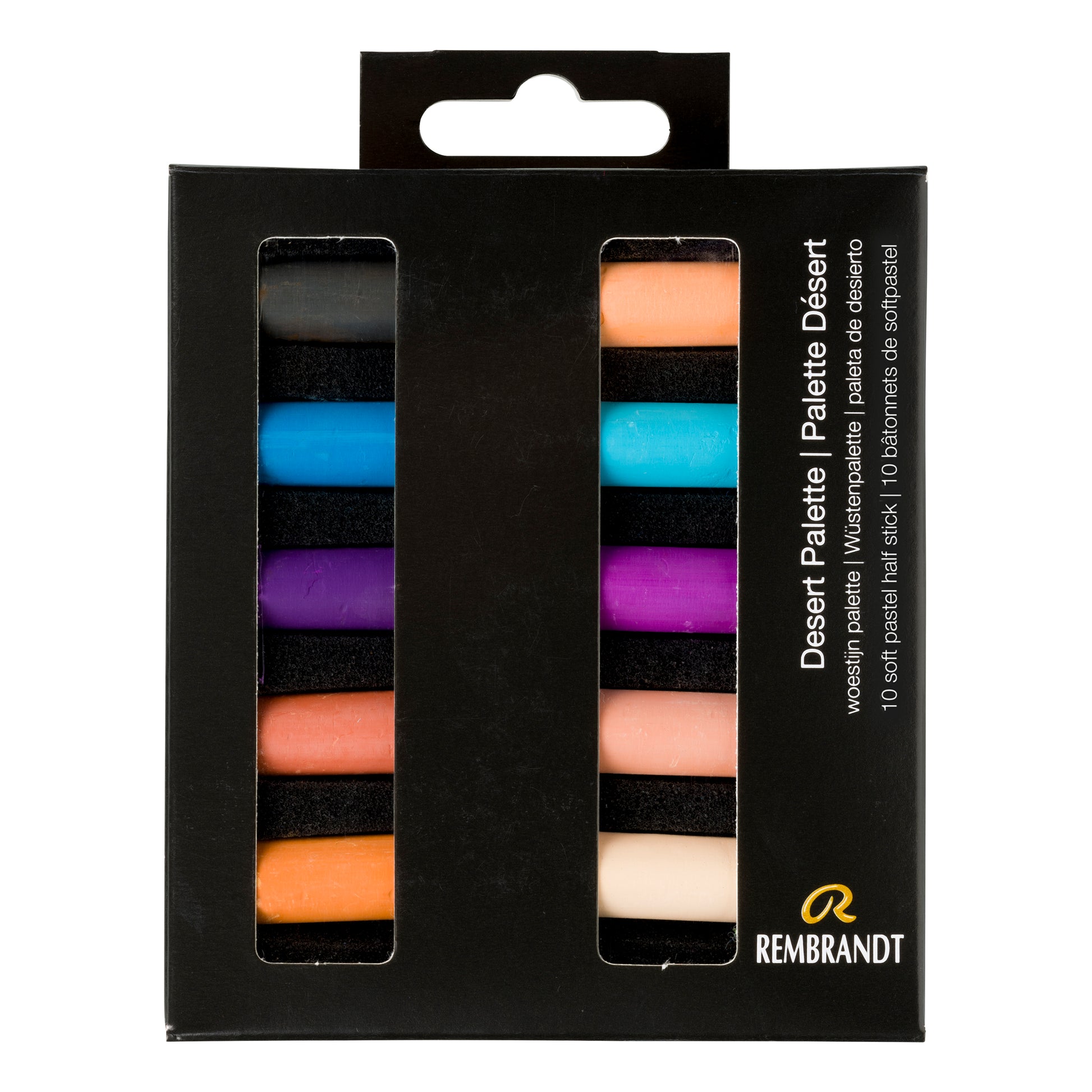 Black Rembrandt Pastels,  Desert Palette, 10 piece set Pastels & Charcoal