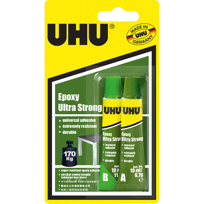 Gold UHU Epoxy Ultra Strong Glue Set, 2 x 10mL Glues