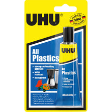Gold UHU All Plastics Glue, 33ml/ 30g Glues