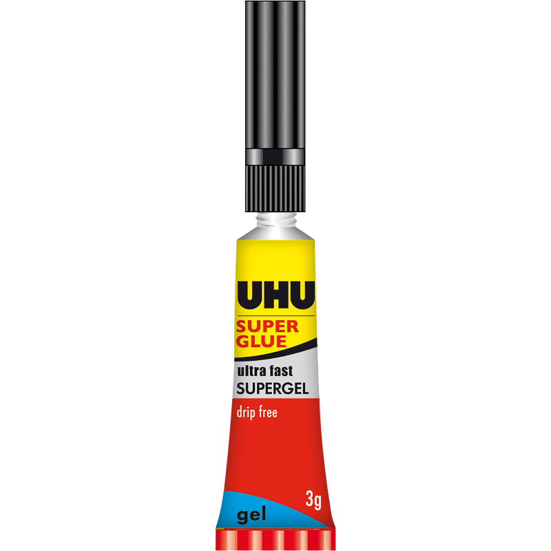 White Smoke UHU Superglue Ultra Fast SuperGel, 3ml Glues