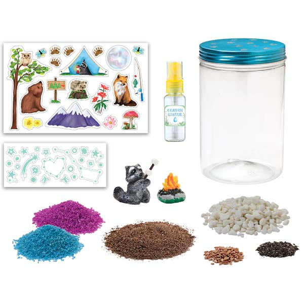 White Smoke Faber Castell Creativity for Kids Grow and Glow Terrarium Kit Kids Craft Kits