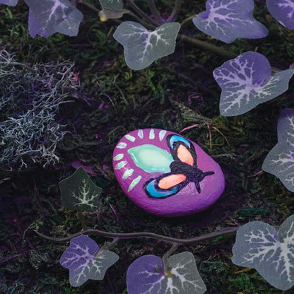 Black Faber Castell Creativity for Kids Glow in the Dark Rock Painting Kit Kids Craft Kits