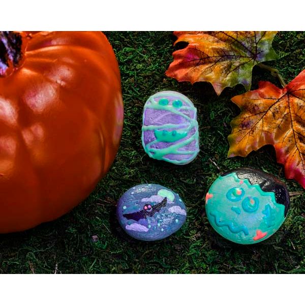 Black Faber Castell Creativity for Kids Glow in the Dark Rock Painting Kit Kids Craft Kits