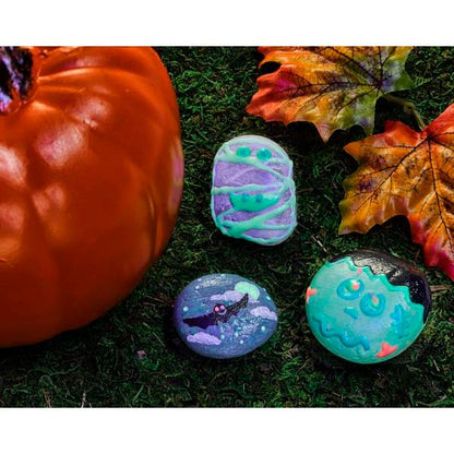 Black Faber Castell Creativity for Kids Glow in the Dark Rock Painting Kit Kids Craft Kits
