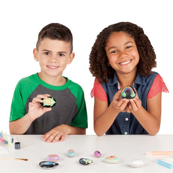 White Smoke Faber Castell Creativity for Kids Glow in the Dark Rock Painting Kit Kids Craft Kits