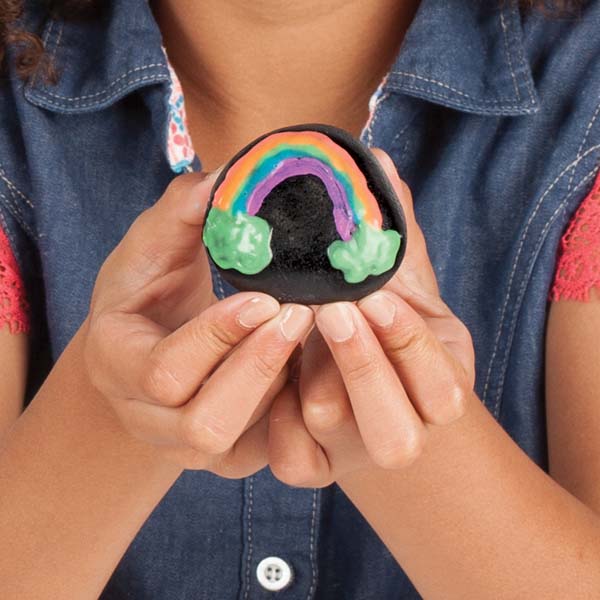 Dark Salmon Faber Castell Creativity for Kids Glow in the Dark Rock Painting Kit Kids Craft Kits