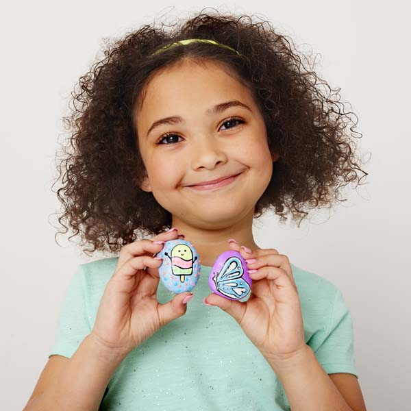 Lavender Faber Castell Creativity for Kids Glow in the Dark Rock Painting Kit Kids Craft Kits