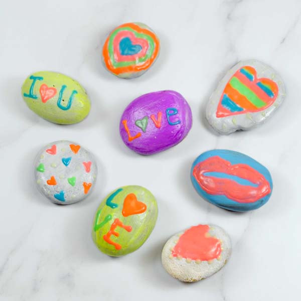Lavender Faber Castell Creativity for Kids Glow in the Dark Rock Painting Kit Kids Craft Kits