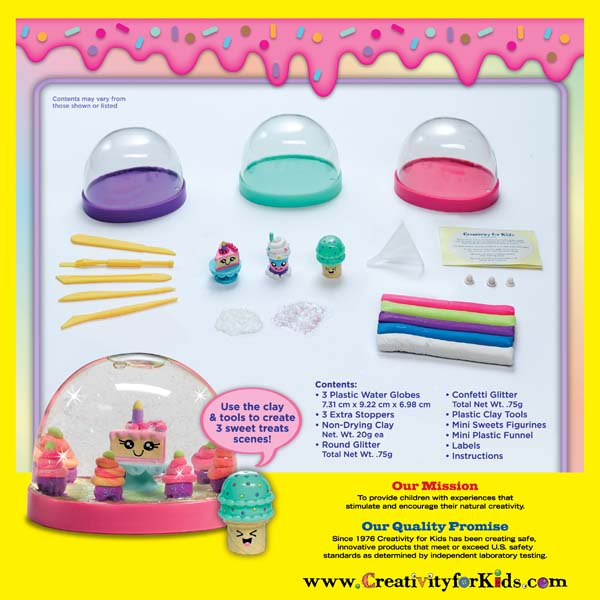 Lavender Faber Castell Creativity for Kids Make your Own Water Globes Sweet Treats Kids Craft Kits