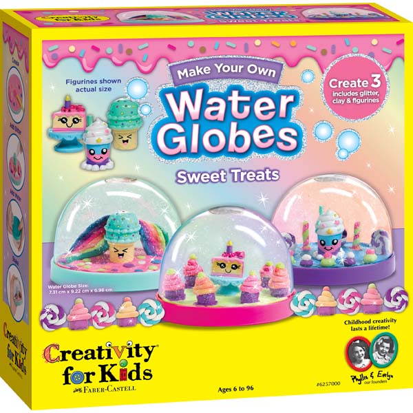 Yellow Faber Castell Creativity for Kids Make your Own Water Globes Sweet Treats Kids Craft Kits