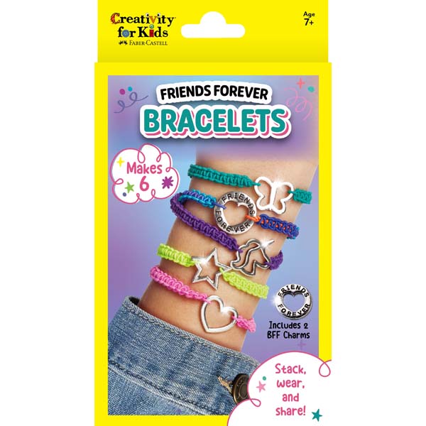 Gold Faber Castell Creativity For Kids Friends Forever Bracelets Mini Kit Kids Craft Kits