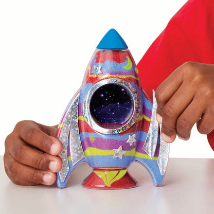 White Smoke Faber Castell Creativity for Kids Glow in the Dark Sand Art Rocket Kit Kids Craft Kits
