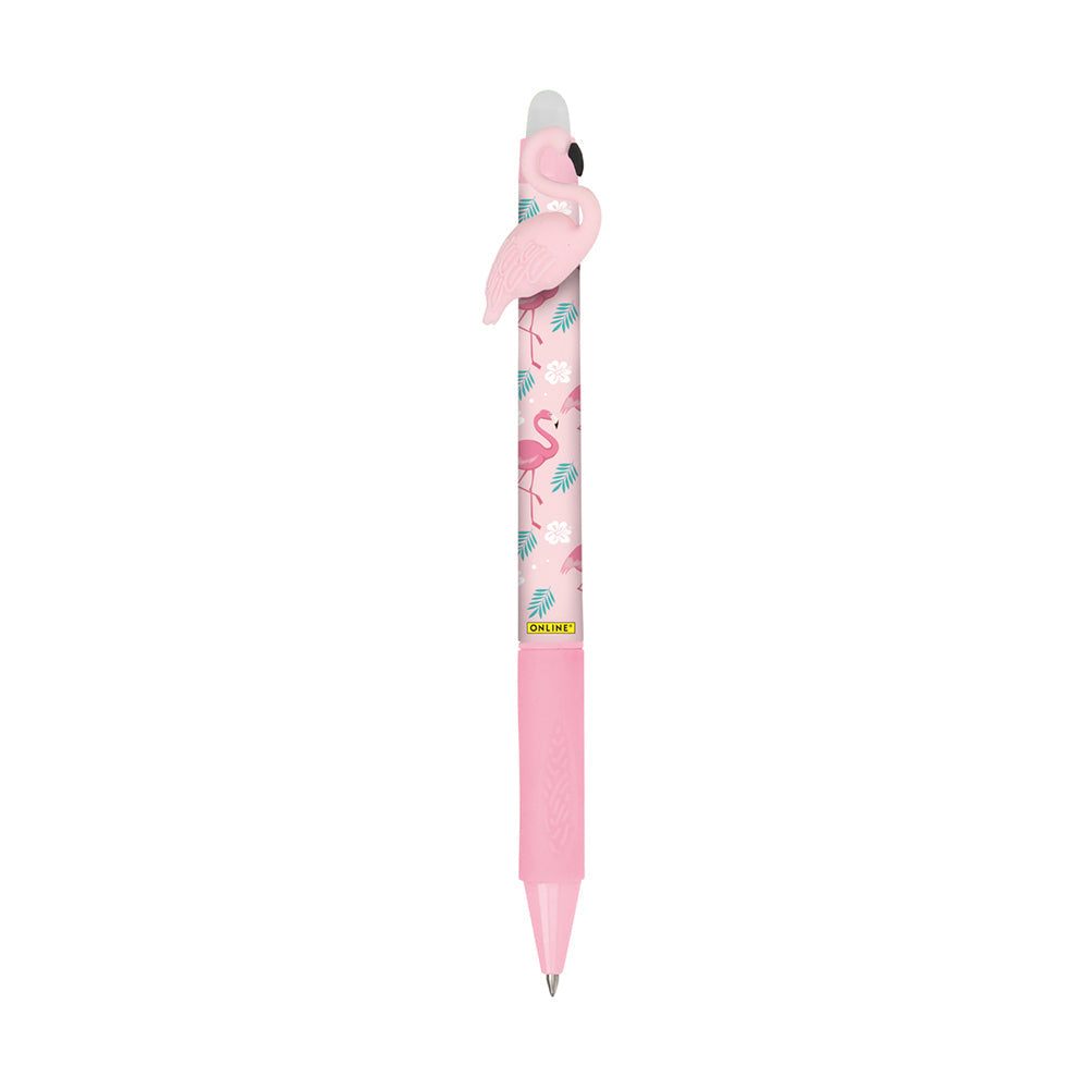 White Smoke ONLINE magiXX Fun Erasable Gel Pen, Flamingo Pens