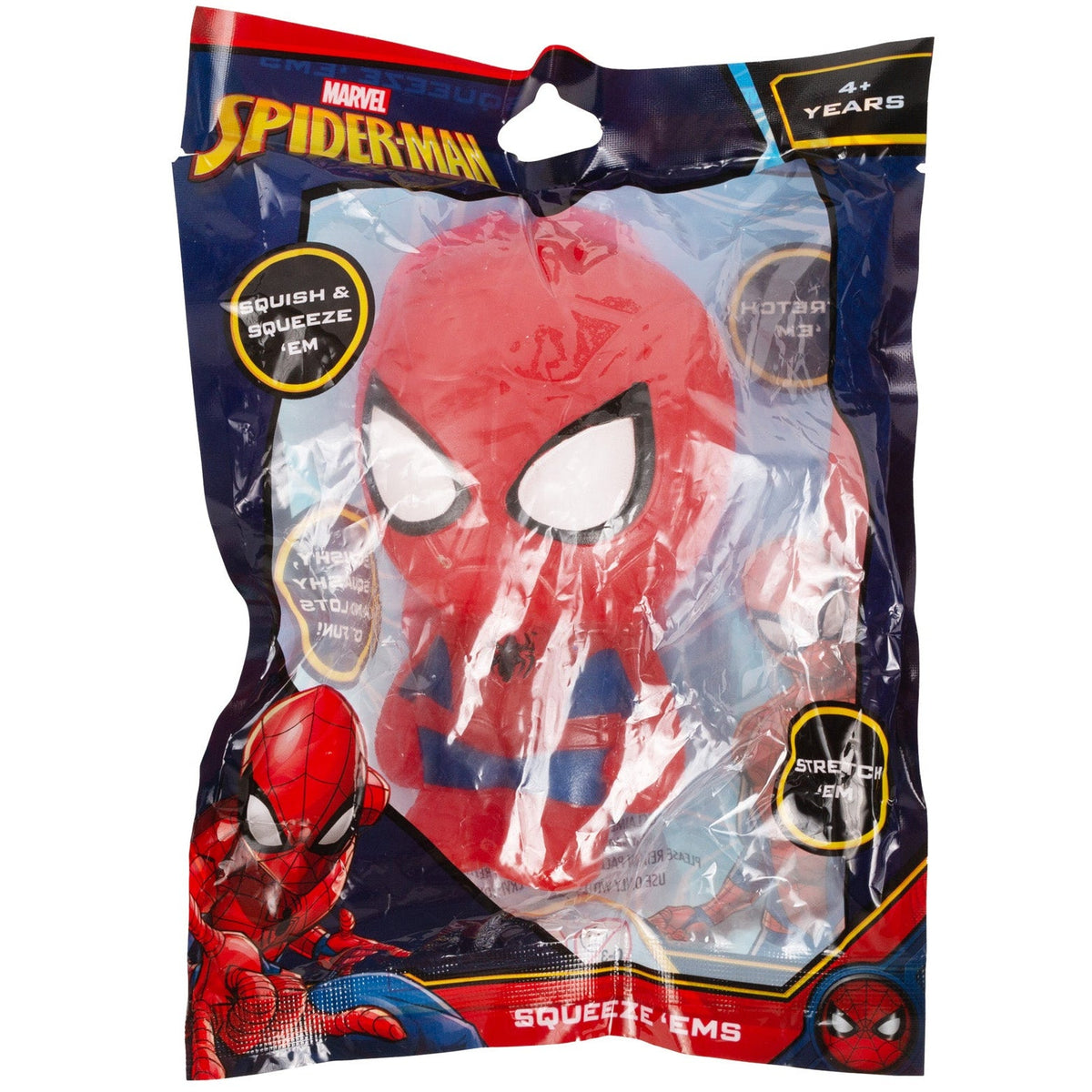 White Smoke Squeezems Spiderman Squishy & Squeeze
