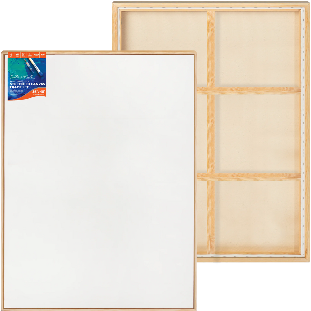 Antique White Eraldo di Paolo Stretched Canvas with Wood Frame 36 x 48 Inches Gallery Wrapped Stretched Canvas With Wooden Frame