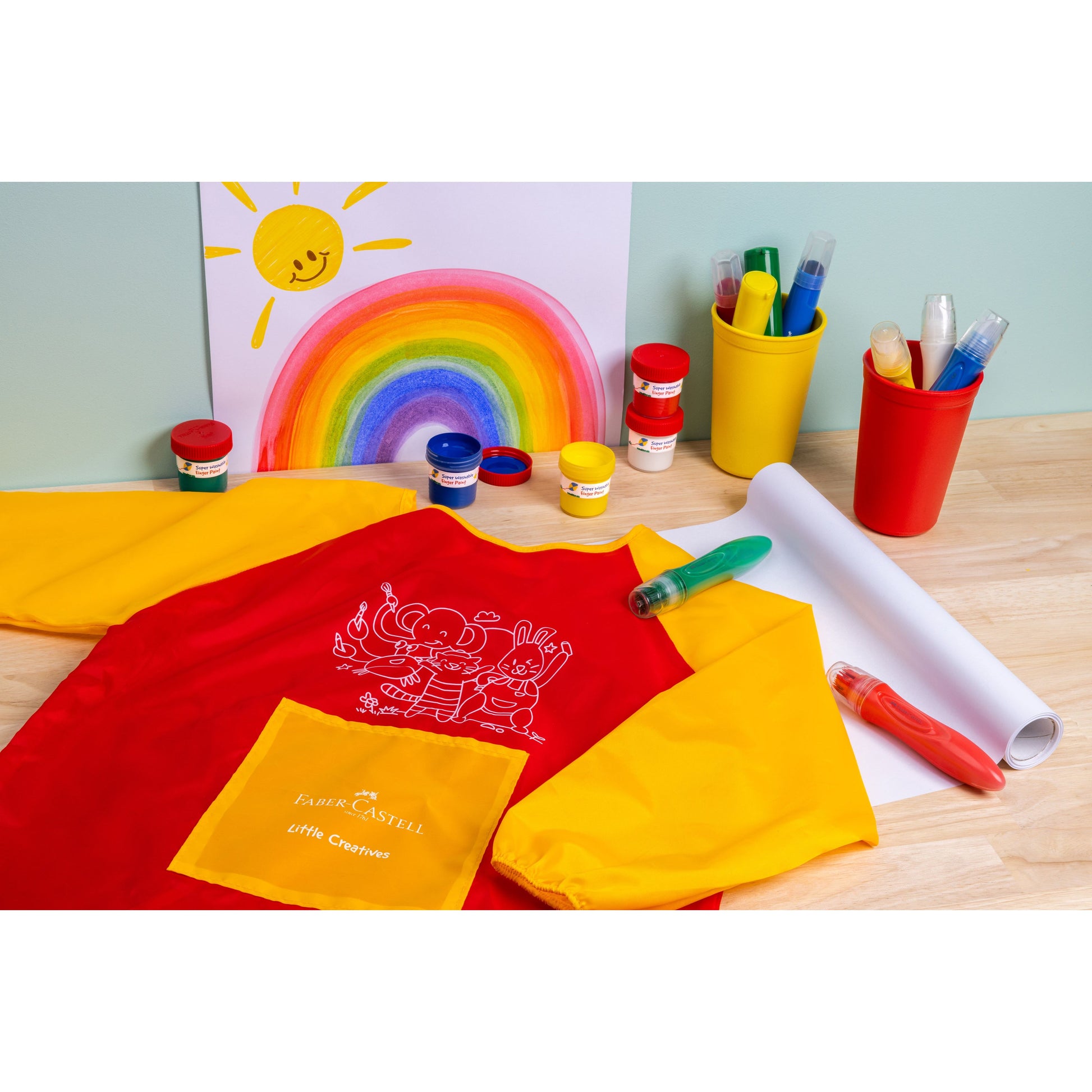 Gray Faber Castell Little Creatives Waterproof Art Smock Playing & Learning