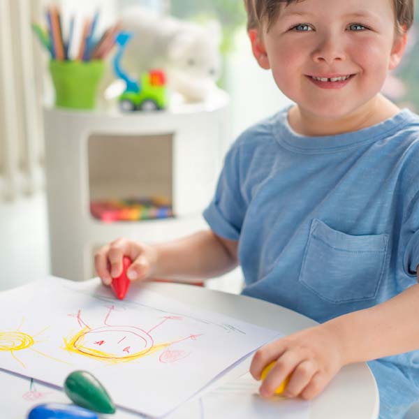 Lavender Faber Castell Little Creatives Easy Grasp Bulb Crayons, Assorted Colours - 4 Pack Kids Crayons