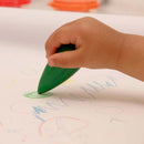 Light Gray Faber Castell Little Creatives Easy Grasp Bulb Crayons, Assorted Colours - 4 Pack Kids Crayons