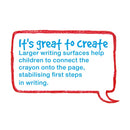 White Smoke Faber Castell Little Creatives Jumbo Creamy Crayons, Assorted Colours - 6 Pack Kids Crayons