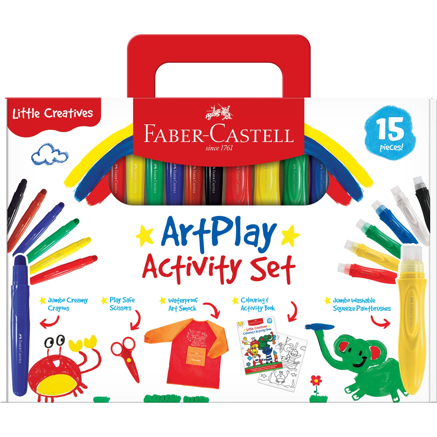 Firebrick Faber Castell Little Creatives Art Play Activity Set Playing & Learning
