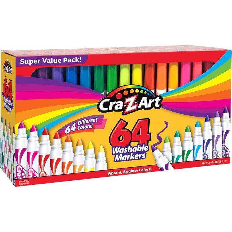 Dark Slate Gray CRA-Z-ART 64 pce Washable Markers Drawing Accessories