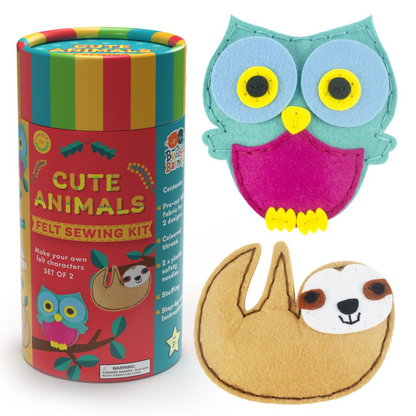 White Smoke Water Magic Drawing Set, Felt Sewing Kit, Cute Animals Bath Time Fun