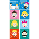 Light Sky Blue Colour Chanding Bath Book & Stickers, Funny Faces Bath Time Fun