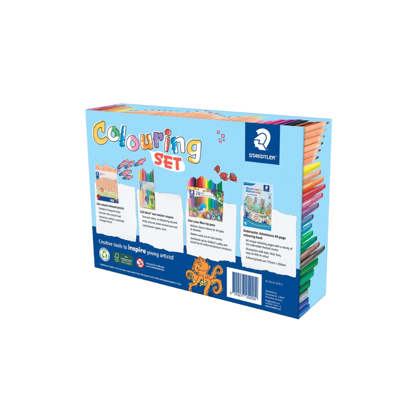 White Smoke Staedtler Underwater Adventures Colouring Set Kids Colouring Books
